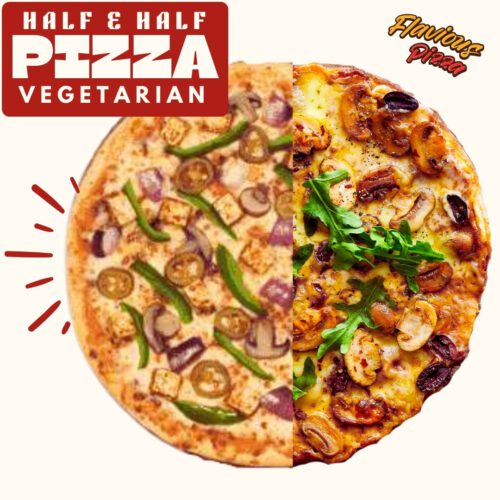 Half & Half Vegetarian Pizza